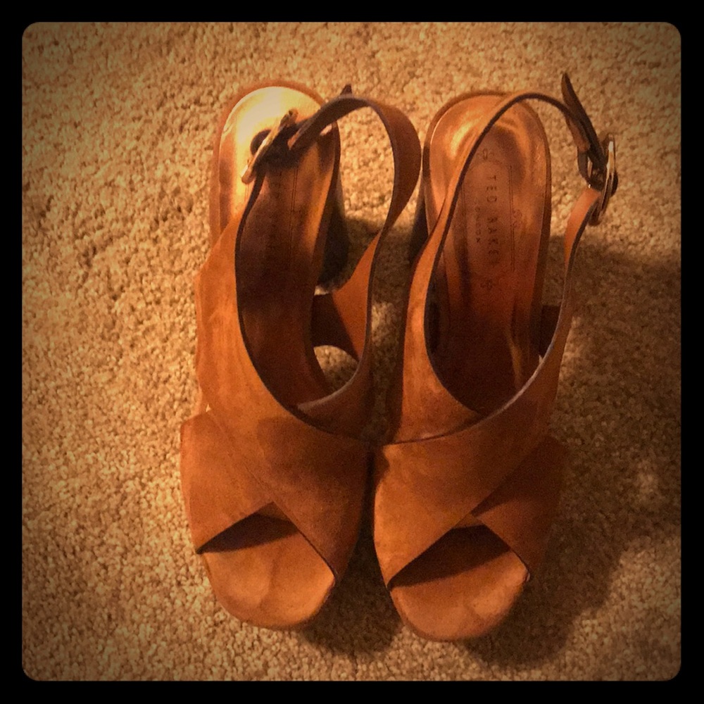 Ted Baker suede platform sandals